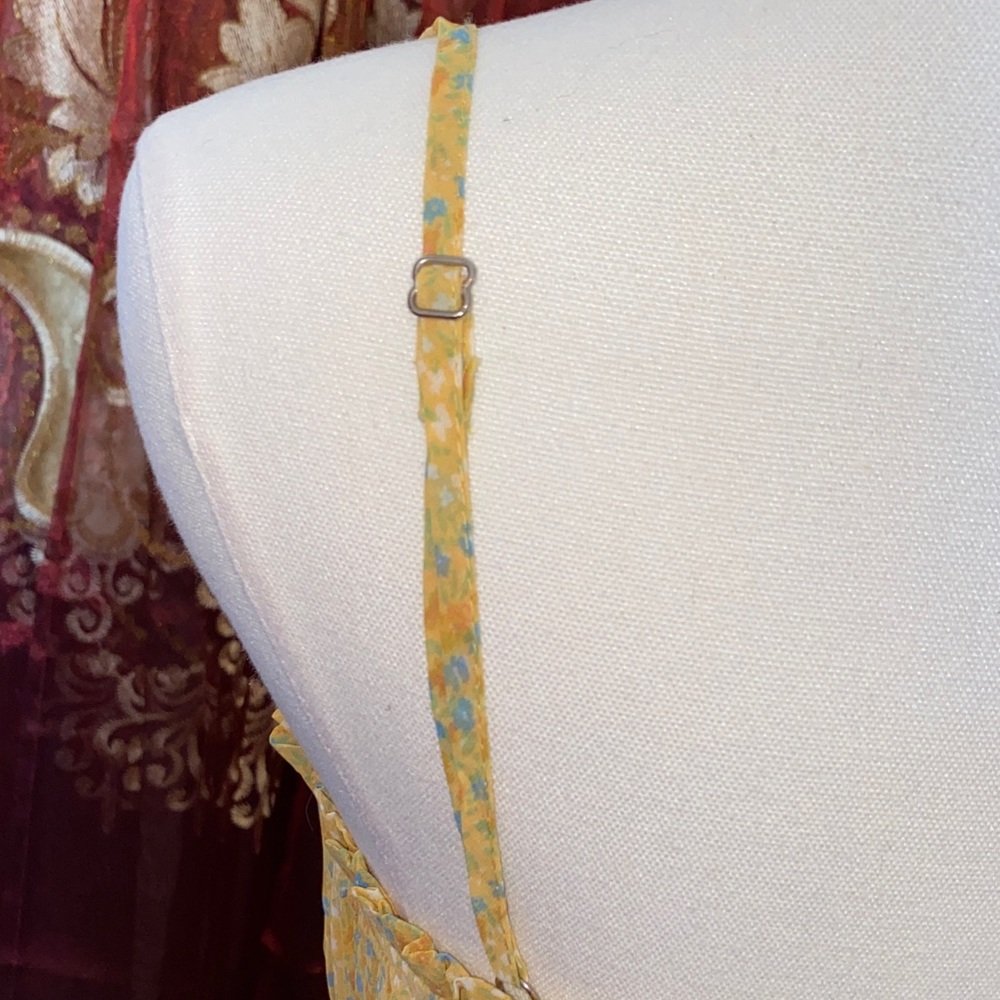 Japna Yellow Floral Mini Dress - Picture 10 of 15